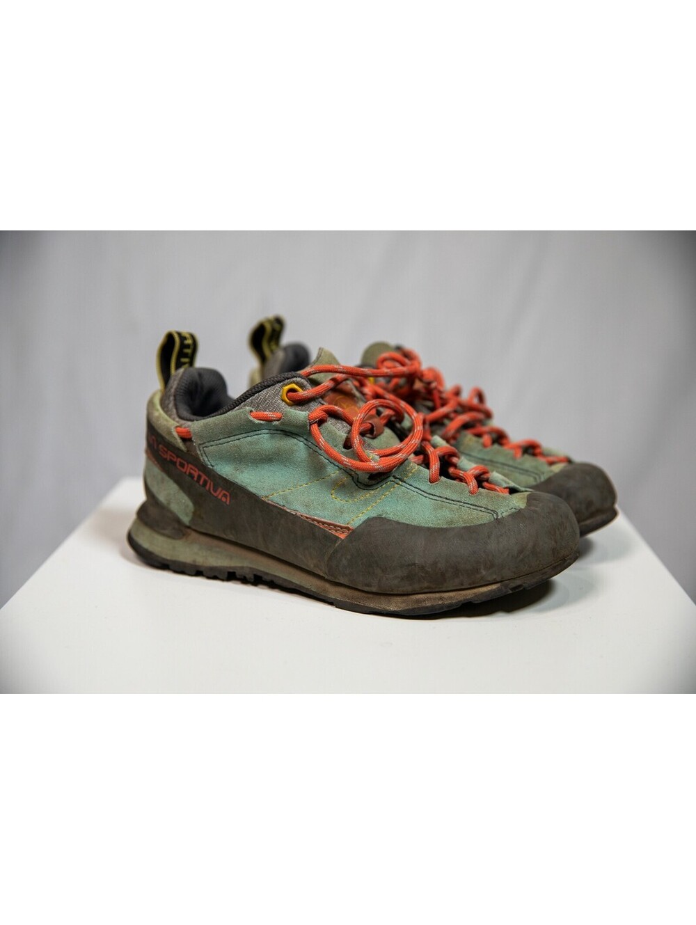 La Sportiva Boulder X Approach Green Suede Trail Shoes Sneakers Women's 6